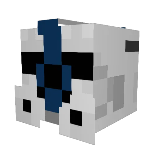 GroupHen8 Minecraft avatar head, 3D render