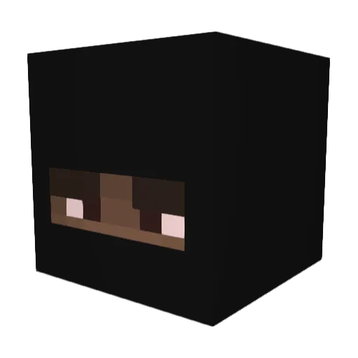 Groupies_ Minecraft avatar head, 3D render