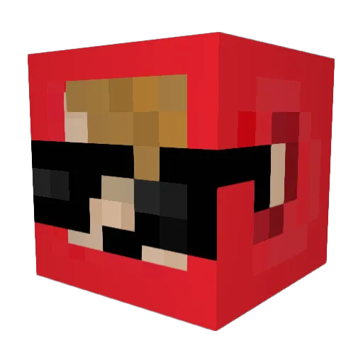 Grout316 Minecraft avatar head, 3D render