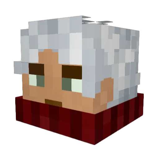 Grove7 Minecraft avatar head, 3D render