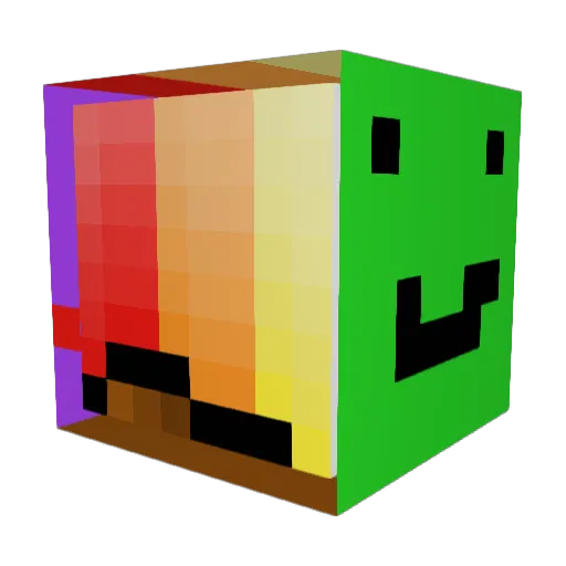 GrowingCh0de117 Minecraft avatar head, 3D render