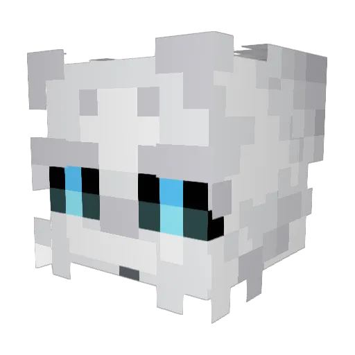 GroxxyVR Minecraft avatar head, 3D render