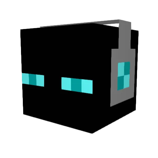 Grqphic Minecraft avatar head, 3D render