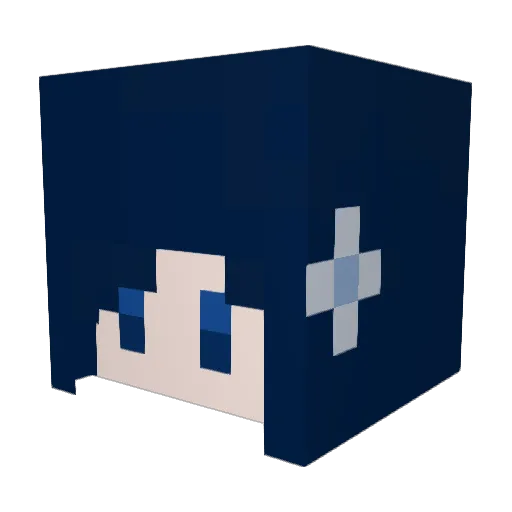 Grrism Minecraft avatar head, 3D render