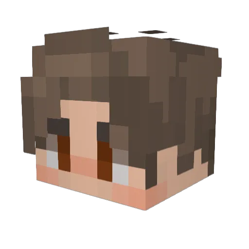 GrrrFiak Minecraft avatar head, 3D render