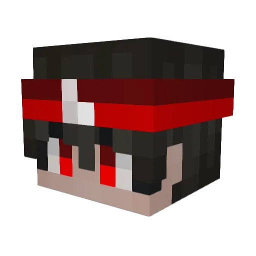 Grrrol Minecraft avatar head, 3D render