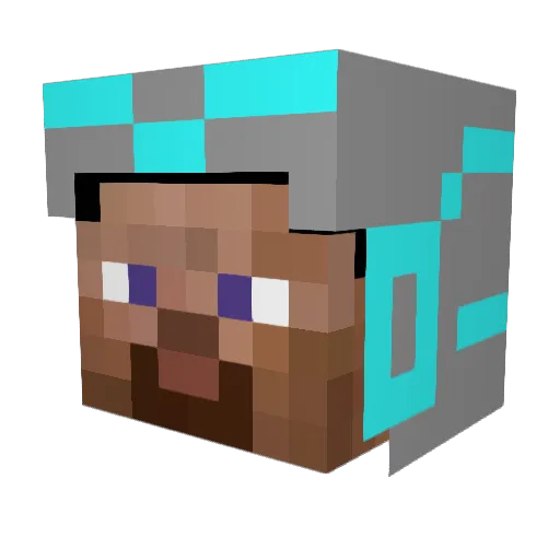 Grub_Hunter Minecraft avatar head, 3D render