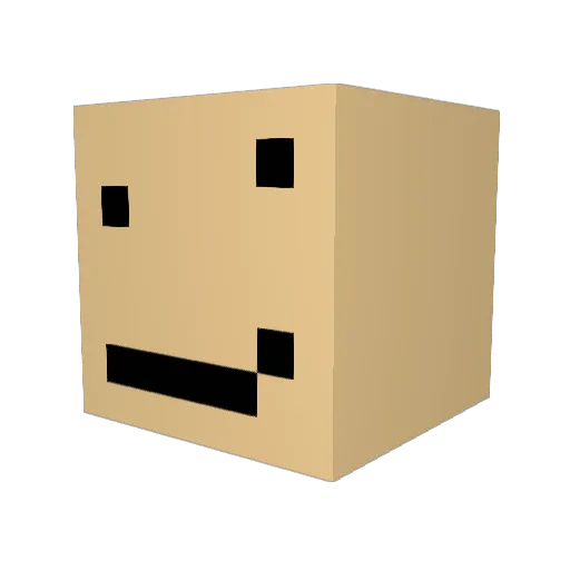 Grubak7 Minecraft avatar head, 3D render