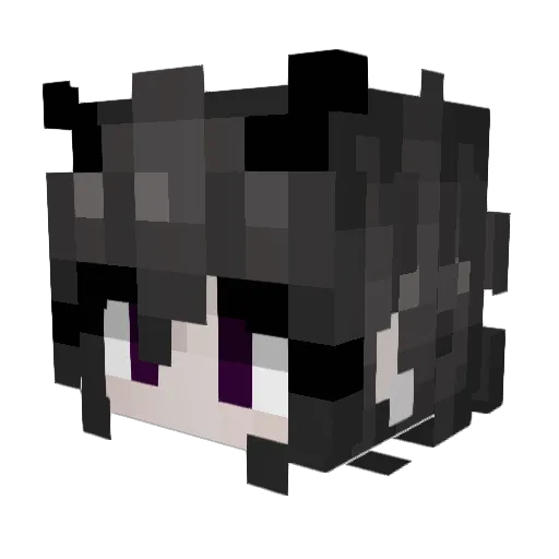 GrubasWalaszek Minecraft avatar head, 3D render