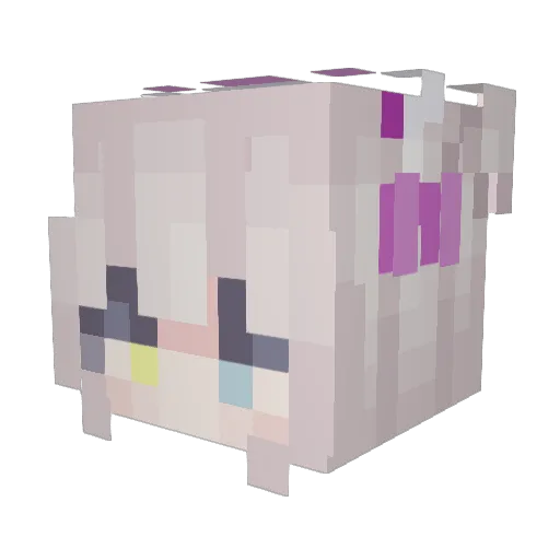 Grubbo480 Minecraft avatar head, 3D render