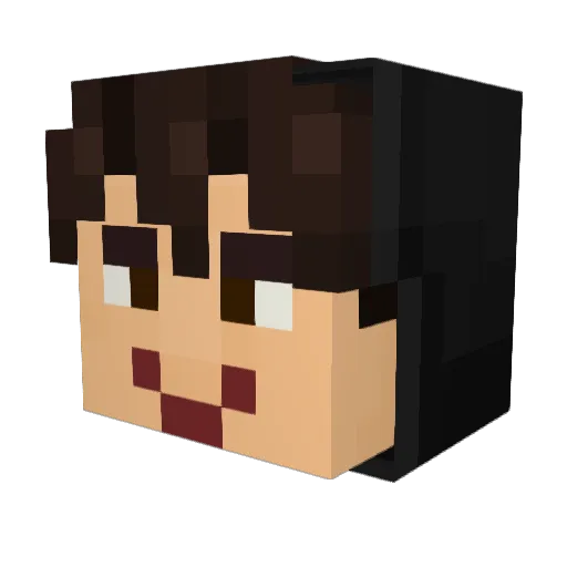 Grubbs0525 Minecraft avatar head, 3D render