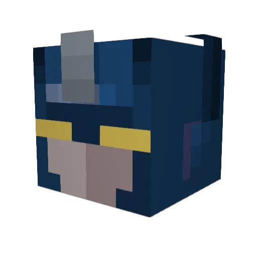 GrubbyGoat74757 Minecraft avatar head, 3D render