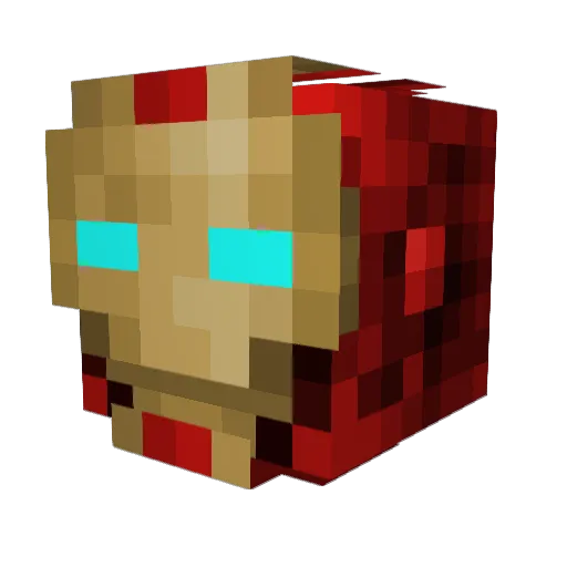 Gruby96 Minecraft avatar head, 3D render