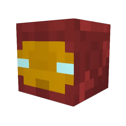 Gruem Minecraft avatar head, 3D render