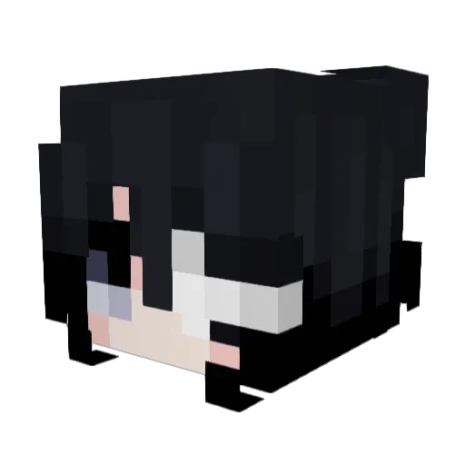 GruffCor Minecraft avatar head, 3D render
