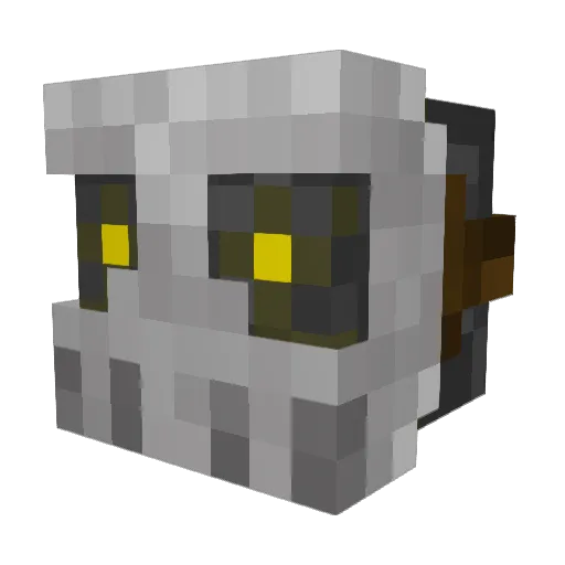 Gruggernaut Minecraft avatar head, 3D render