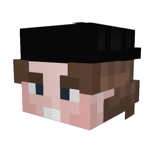 Gruicidal Minecraft avatar head, 3D render
