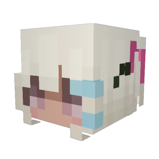 GrumblyVessel92 Minecraft avatar head, 3D render