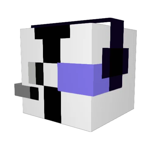 Grumguy Minecraft avatar head, 3D render