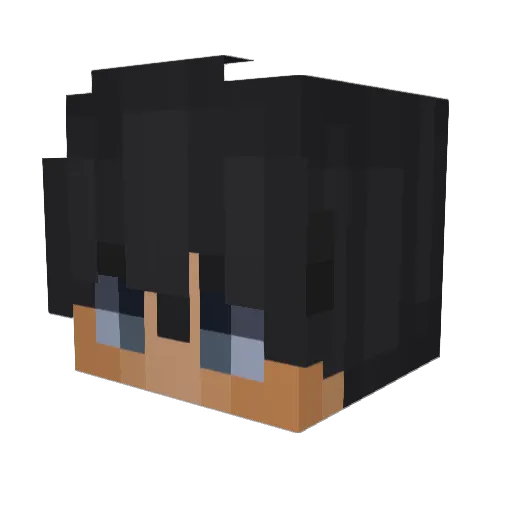 Grumoss Minecraft avatar head, 3D render