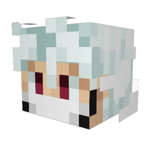 GrumpX0X0 Minecraft avatar head, 3D render
