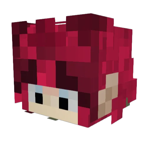 Grumpdidit Minecraft avatar head, 3D render