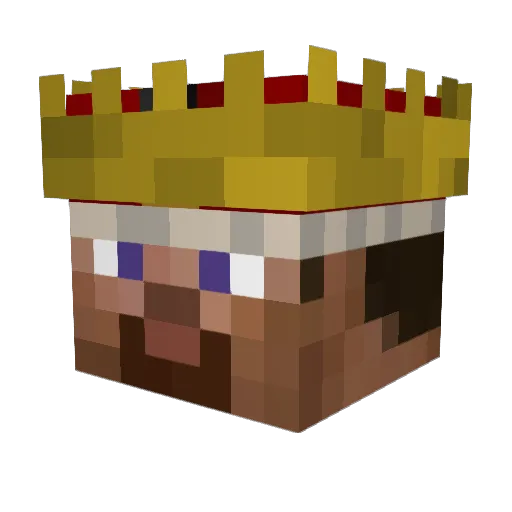 Grumpel Minecraft avatar head, 3D render