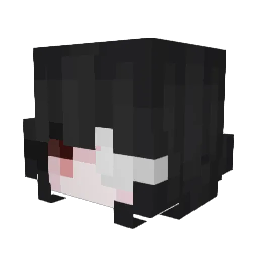 Grumph Minecraft avatar head, 3D render