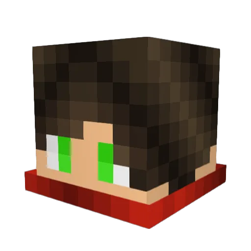 GrumpyCat_11 Minecraft avatar head, 3D render