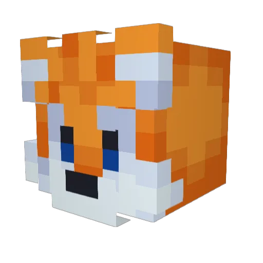 GrumpyGrampa909 Minecraft avatar head, 3D render