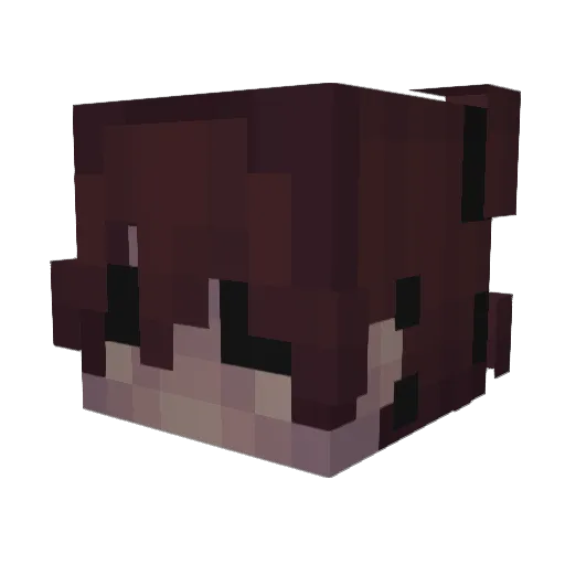 GrumpyPigeon3D Minecraft avatar head, 3D render