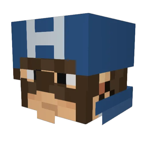 GrumpyTadpole Minecraft avatar head, 3D render