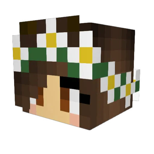 Grumpy_Gale Minecraft avatar head, 3D render