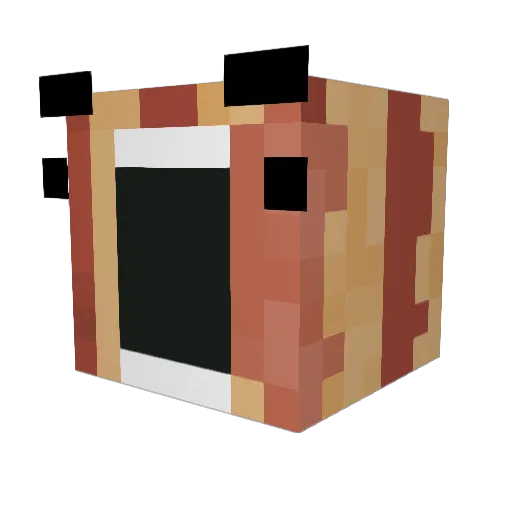 Grumpycat17 Minecraft avatar head, 3D render