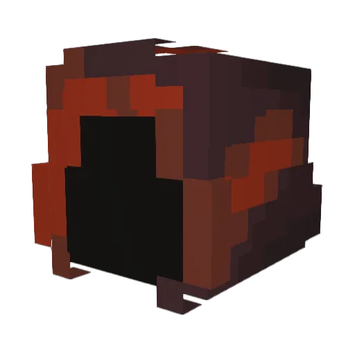 Grumsby Minecraft avatar head, 3D render