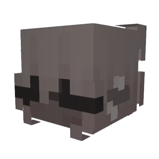 GrungeDemon Minecraft avatar head, 3D render