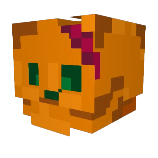 Grungley Minecraft avatar head, 3D render
