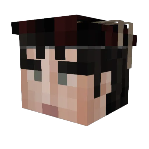 Grunkovic Minecraft avatar head, 3D render