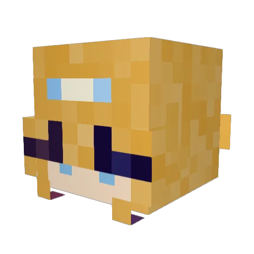 Grunt20104927 Minecraft avatar head, 3D render