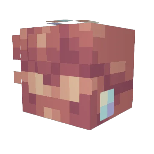 GruntDoesThings Minecraft avatar head, 3D render