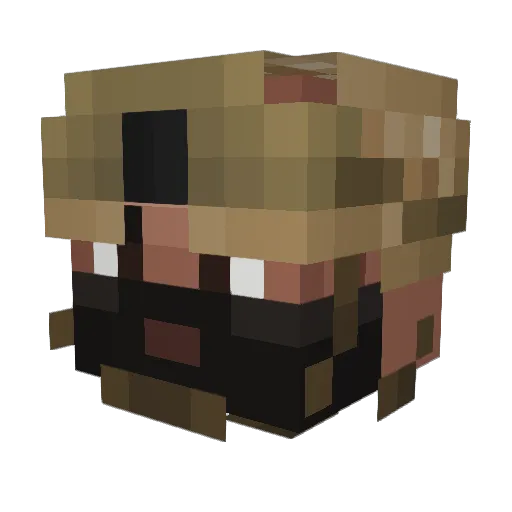GruntLife35 Minecraft avatar head, 3D render