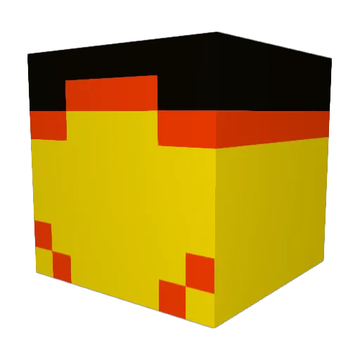 GrusLeftFoot Minecraft avatar head, 3D render