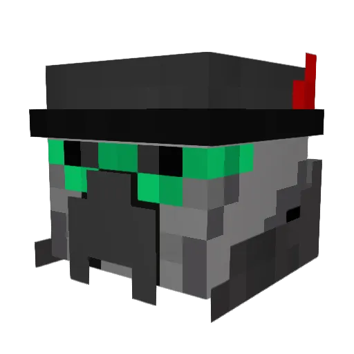 Gruvekraft2001 Minecraft avatar head, 3D render
