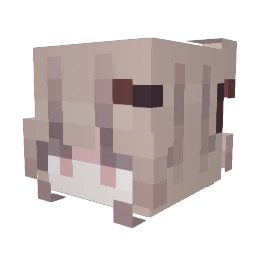 Gry Minecraft avatar head, 3D render