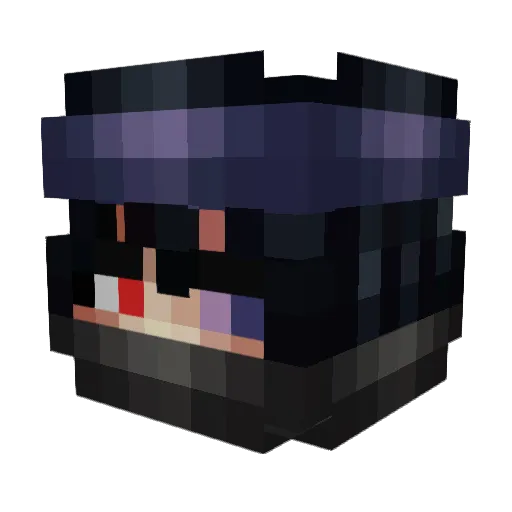 GryDer_F9el Minecraft avatar head, 3D render