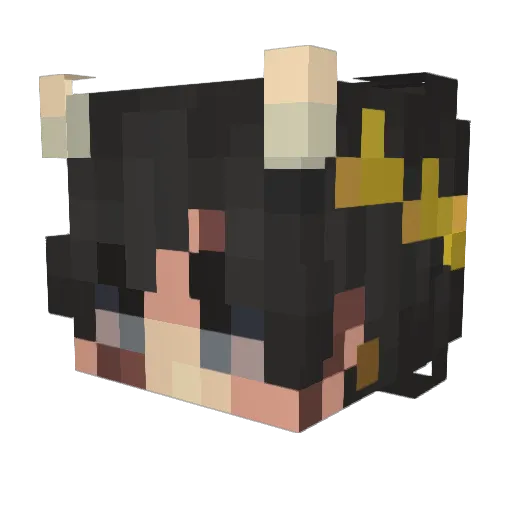 Gry_Oren Minecraft avatar head, 3D render