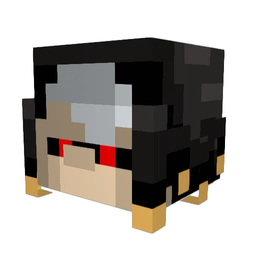 Gryever Minecraft avatar head, 3D render