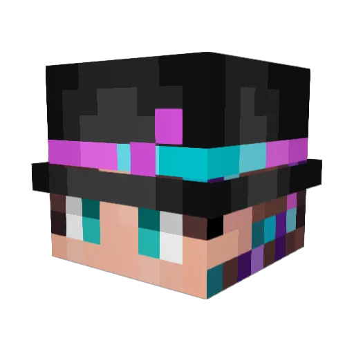 Gryffin55 Minecraft avatar head, 3D render