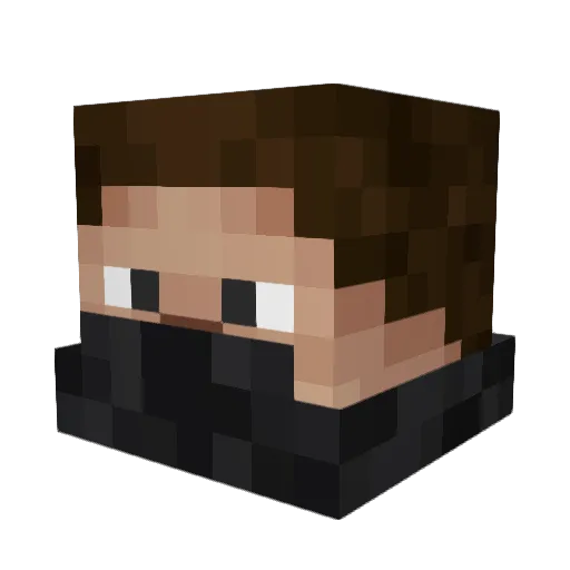 Gryffinn_10 Minecraft avatar head, 3D render
