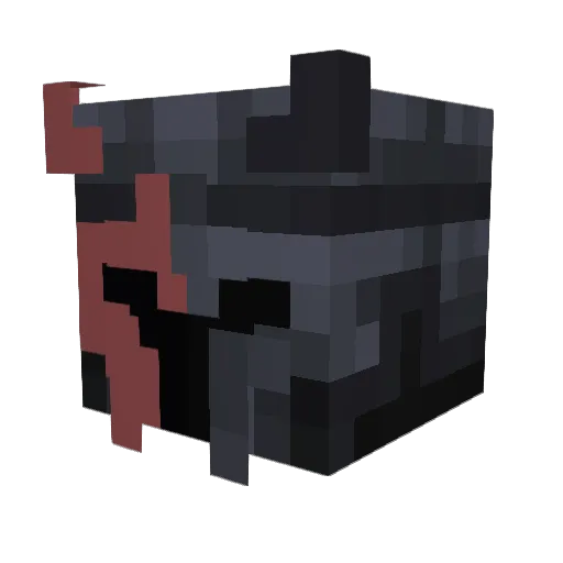 Gryffyss Minecraft avatar head, 3D render